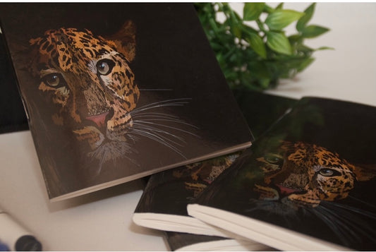 Leopard print notebooks